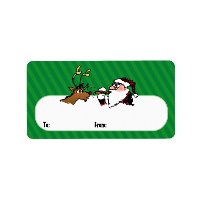 Stogie Lighting Santa Gift Labels (Front)