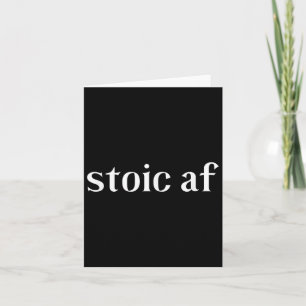 Stoic Af Roman Stoicism Gift, Ancient Zeno Cicero  Card