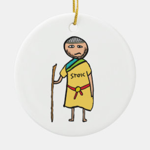 Stoic Ceramic Ornament