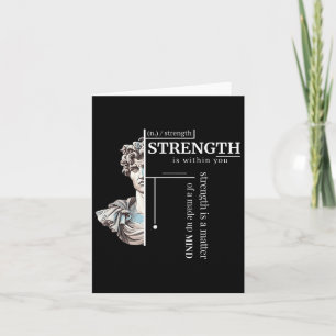 Stoic Discipline Philosophy Positive Mindset Stren Card