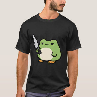 Stoic Frog Knife Doodle T-Shirt