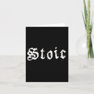 Stoic Hellenistic Philosophy Minimalism Stoicism Card