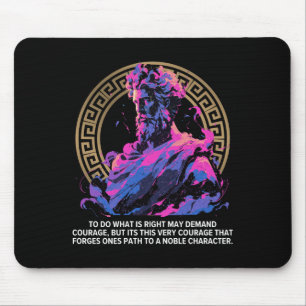 Stoic Inspirational Philosophy Epic Old Greek Stoi Mouse Pad