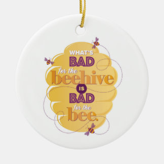 Stoic Marcus Aurelius Bad for the Beehive Ornament