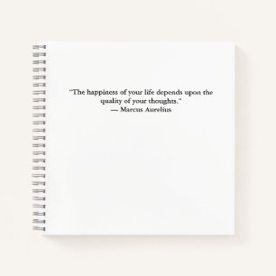 Stoic Marcus Aurelius Quote Journal Notebook
