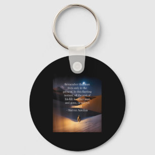 Stoic Meditations Quote Key Ring