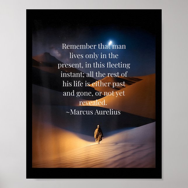 Stoic Meditations Quote  Poster (Front)