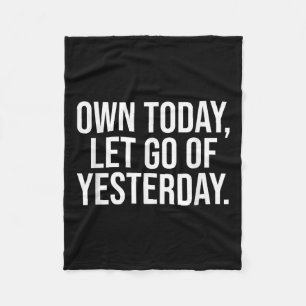 Stoic Mindset Quote For Motivation And Inspiration Fleece Blanket