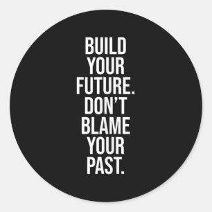 Stoic Motivational Quote Wisdom For Mindset And In Classic Round Sticker