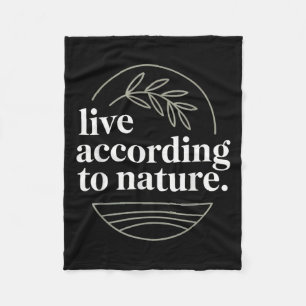 Stoic Philosoper Quote Motivational Stoicism Zeno Fleece Blanket