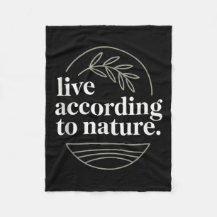 Stoic Philosoper Quote Motivational Stoicism Zeno  Fleece Blanket