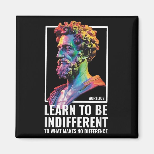 Stoic Philosopher Wisdom Marcus Aurelius Philosoph Magnet (Front)