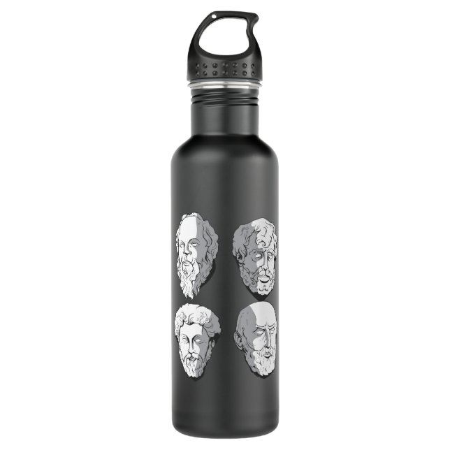 Stoic Philosophers 710 Ml Water Bottle (Front)