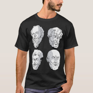 Stoic Philosophers Aurelius Socrates Seneca Epicte T-Shirt