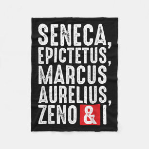 Stoic Philosophers Wisdom Quotes For Philosophy Fleece Blanket