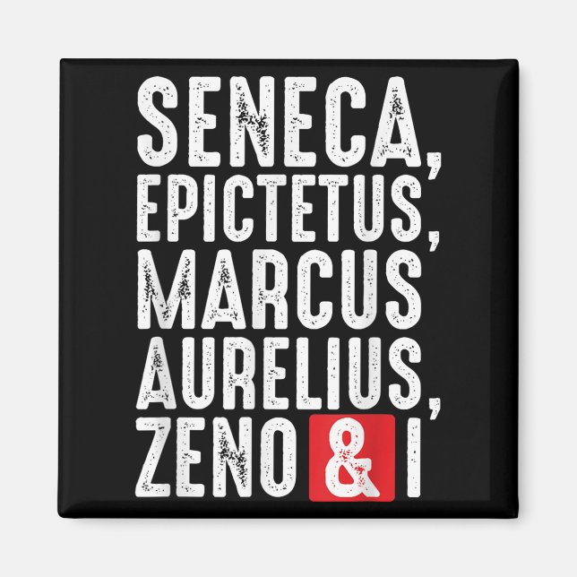 Stoic Philosophers Wisdom Quotes For Philosophy  Magnet (Front)