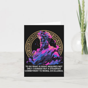 Stoic Philosophy Epic Old Greek Inspirational Stoi Card