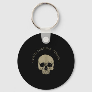 Stoic Philosophy Fortis Fortuna Adiuvat Skull Stoi Key Ring