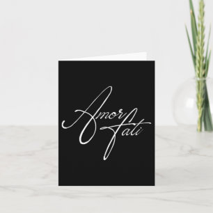 Stoic Philosophy Latin Quote Amor Fati Love Your F Card