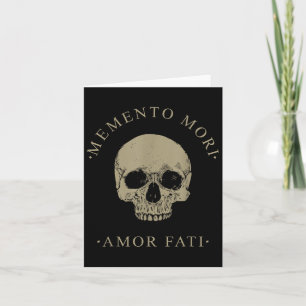 Stoic Philosophy Memento Mori Amor Fati Skull Stoi Card