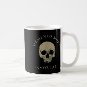 Stoic Philosophy Memento Mori Amor Fati Skull Stoi Coffee Mug