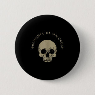 Stoic Philosophy Premeditatio Malorum Skull Stoici 6 Cm Round Badge