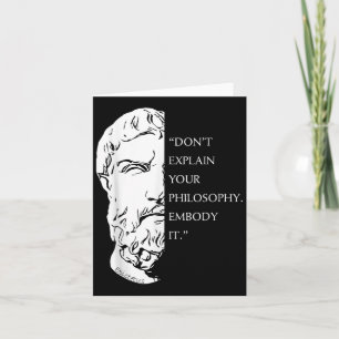 Stoic Philosophy Quote Design _ Epictetus Wisdom A Card