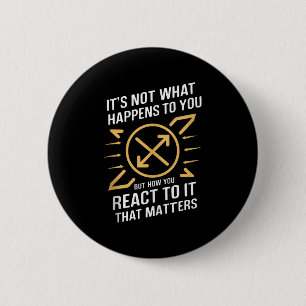 Stoic Phrase Stoicism Philosoper Quote Cool Motiva 6 Cm Round Badge