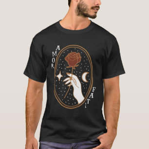 Stoic Quote Amor Fati Gold T-Shirt