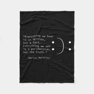 Stoic Quote By Marcus Aurelius, Stoicism Philosoph Fleece Blanket
