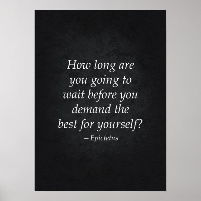 Stoic Quote - Motivational Poster (Front)