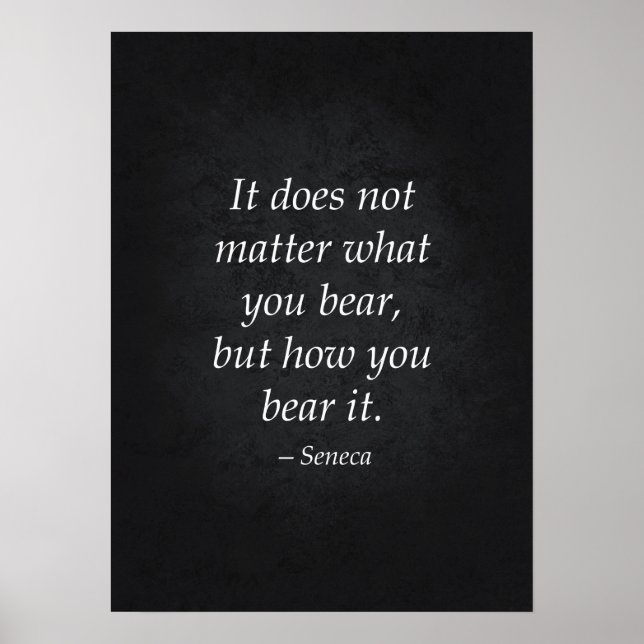 Stoic Quote - Motivational Poster (Front)