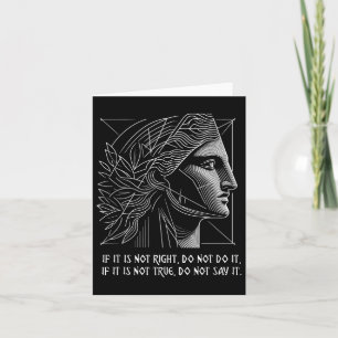 Stoic Quote Rhea Ancient Greek Goddess  Card