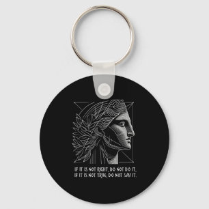 Stoic Quote Rhea Ancient Greek Goddess Key Ring