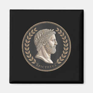 Stoic Roman Epictetus Bust Magnet