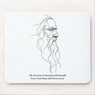 Stoic Sage Philosophy Mindful Quote Modernthinkers Mouse Pad