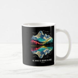 Stoic Seneca Philosoper Quote Brave Free Stoicism  Coffee Mug
