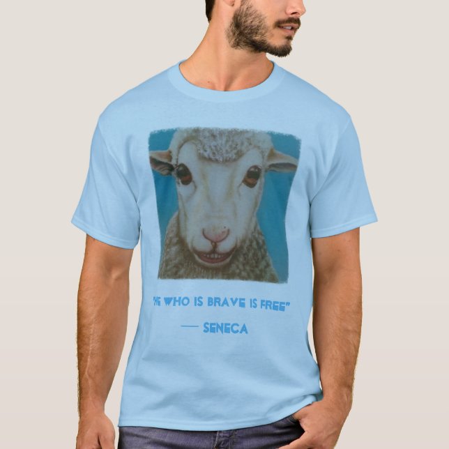 Stoic Sheep Shirt with Seneca's quote (Front)