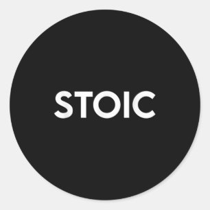Stoic Shirt, Stoicism Philosophy Shirt For Men And Classic Round Sticker