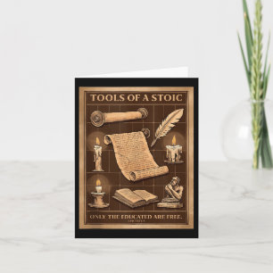 Stoic Stoicism Philosophy Quotes Virtue Wisdom Sel Card