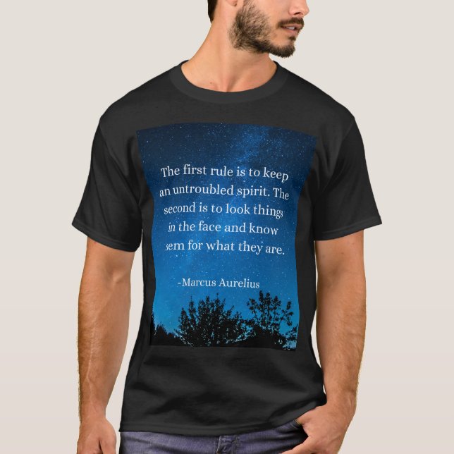 Stoic Wisdom: Keep an Untroubled Spirit, Face Trut T-Shirt (Front)