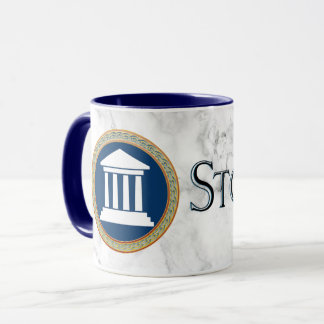 Stoicism mug with framed stoa