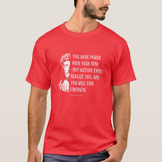 Stoicism Stoic Philosoph Marcus Aurelius gift T-Shirt (Front)