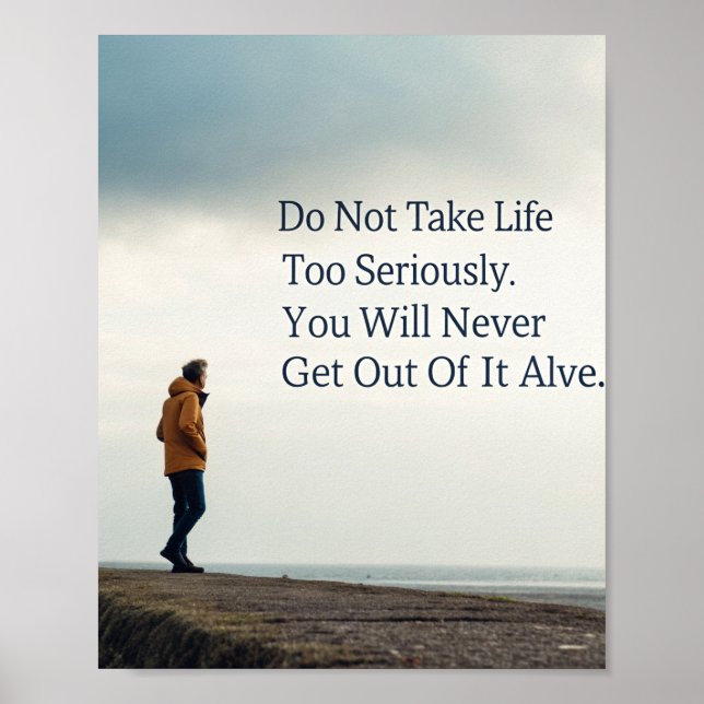 Stoicism Wall Art, Motivational Quote Poster (Front)