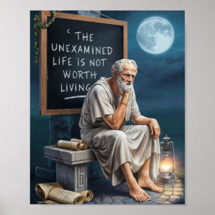 Stoicism Wall Art, Motivational Quote Poster