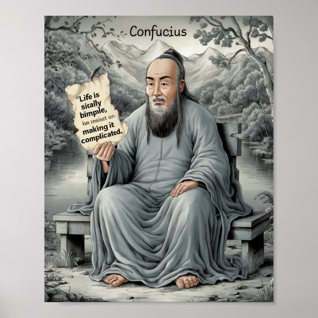 Stoicism Wall Art, Motivational Quote Poster (Front)