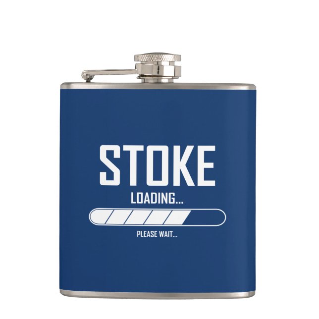 Stoke Loading Hip Flask (Front)