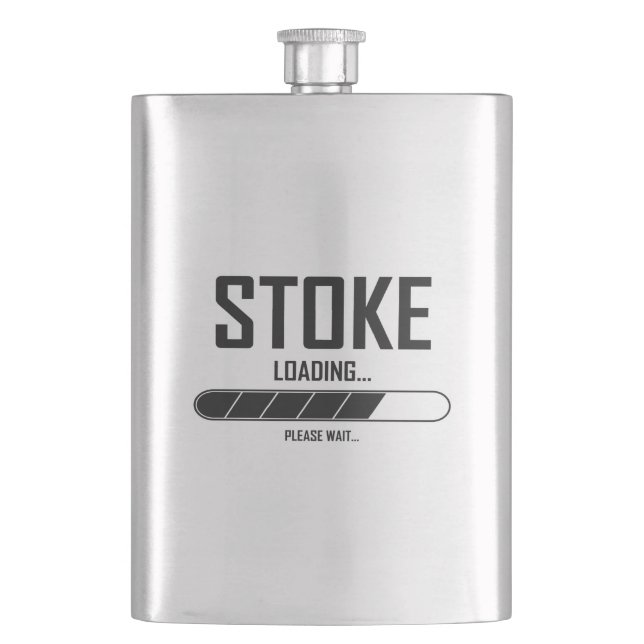 Stoke Loading Hip Flask (Front)