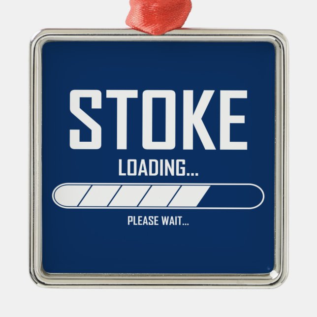 Stoke Loading Metal Ornament (Front)