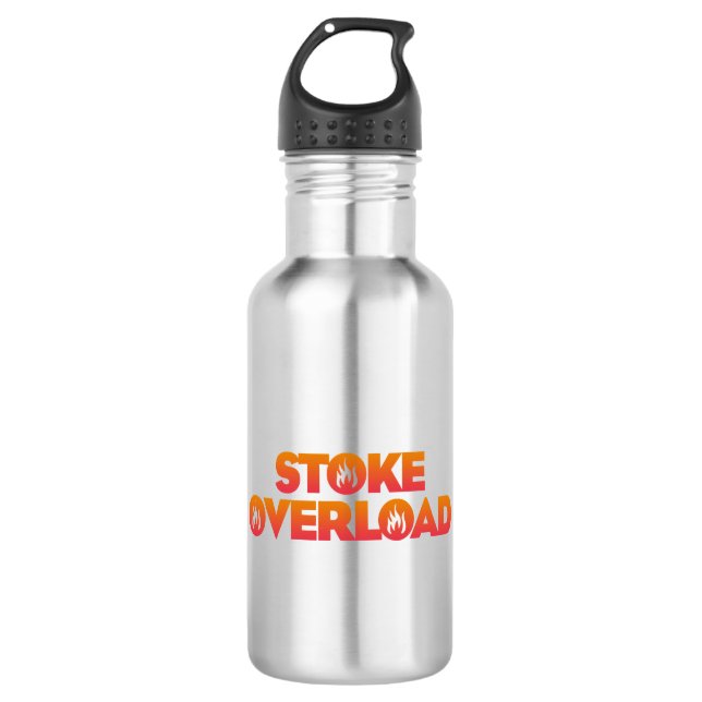 Stoke Overload Flames 532 Ml Water Bottle (Front)
